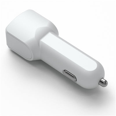 2-in-1 Car Charger with 6ft USB-A to Lightning Cable