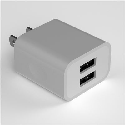 2-in-1 Travel Charger with 4ft USB-A to Lightning Cable