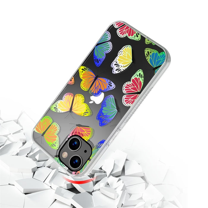 Apple iPhone 13 Case – Neon Butterflies