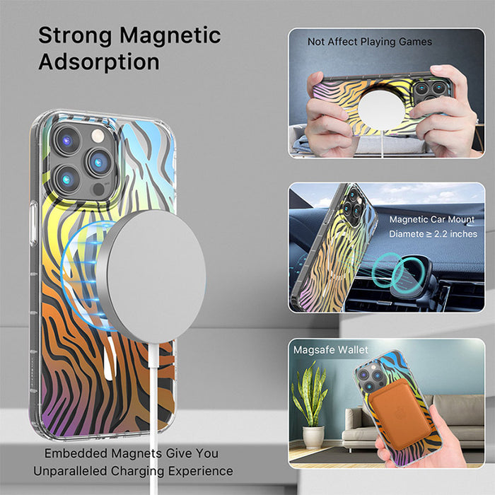 Apple iPhone 14 Pro Max Magsafe Case – Holographic Zebra