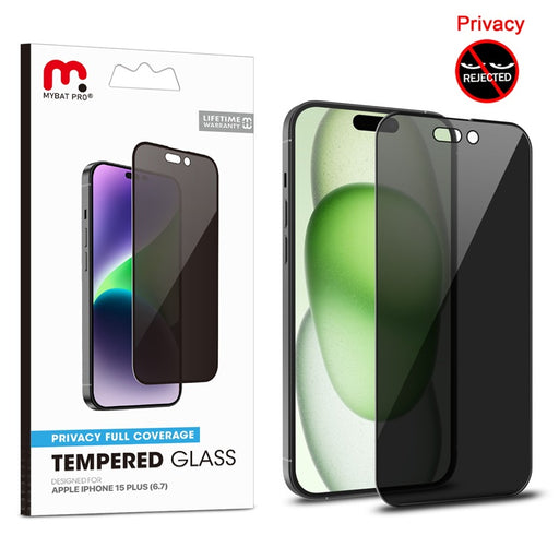 Apple iPhone 15 Plus - Privacy Tempered Glass