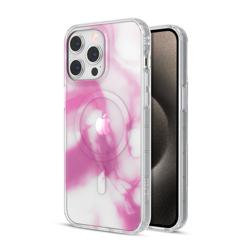 Apple iPhone 15 Pro Magsafe Case - Watercolor Pink