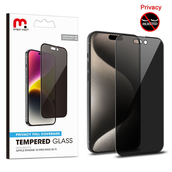 Apple iPhone 15 Pro Max - Privacy Tempered Glass