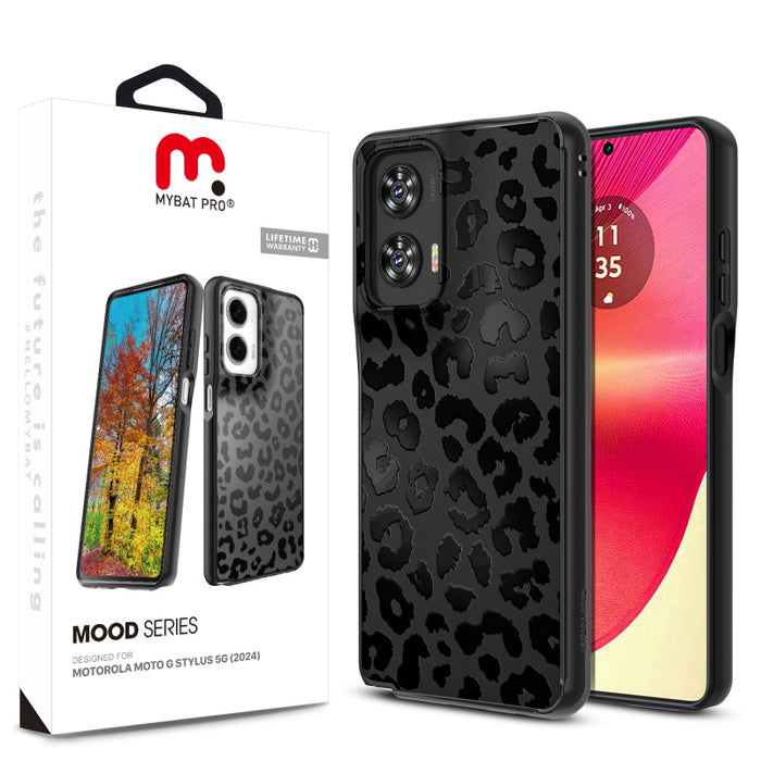 Moto G Stylus 5G (2024) Case - Black Leopard