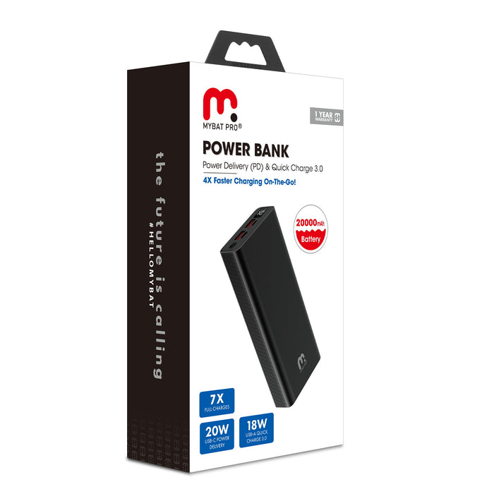 20000mAh Power Delivery Power Bank (20W)