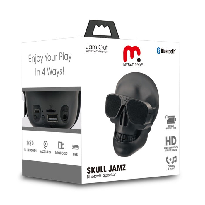 MyBat Pro Skull Jamz Bluetooth Speaker - Black