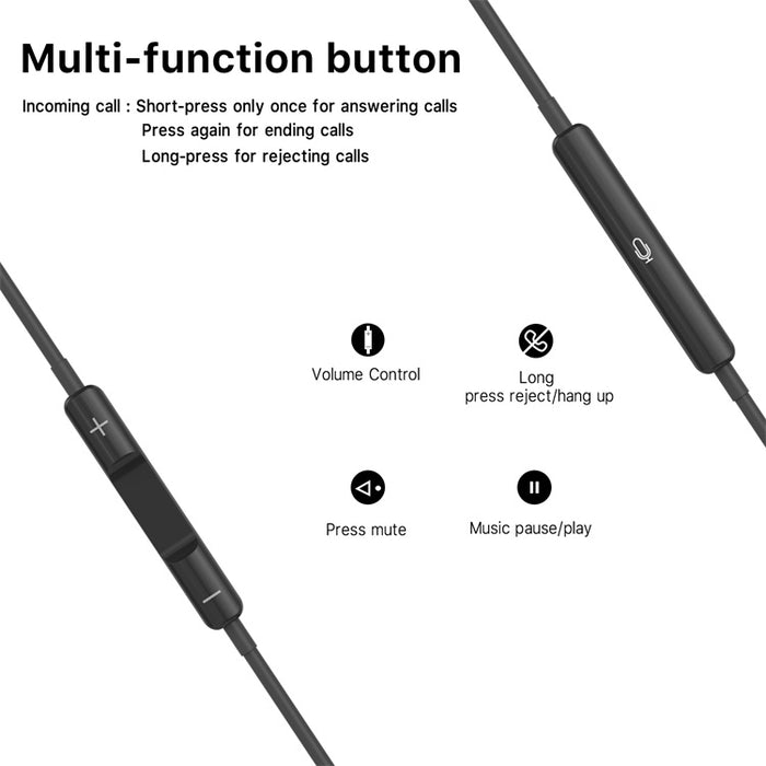 Wired Stereo Handsfree w/ 3.5mm Mic