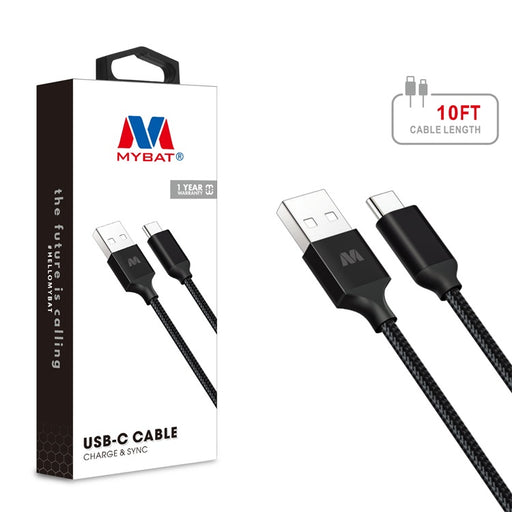 USB-A to USB-C Data Cable 10 FT